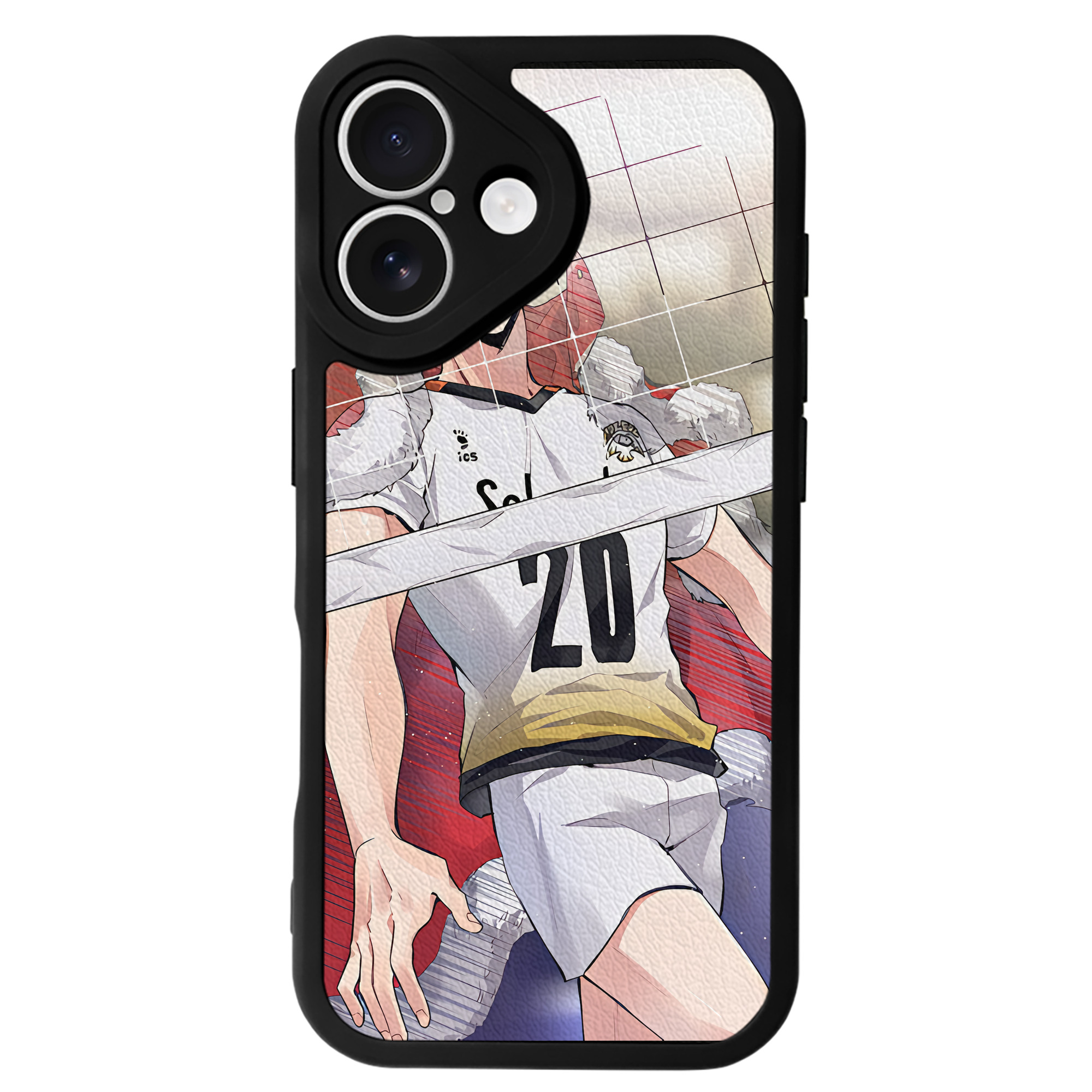 （画像用） ハイキュー!! Haikyu!! 【iPhone 16シリーズ対応】シリコンスマホケース（レザー調） 材質：シリコン